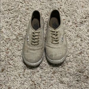 Tan slide on shoes from vans